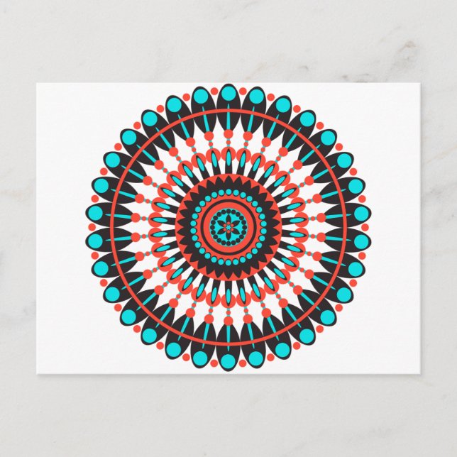 Native American Mandala Postcard (Front)