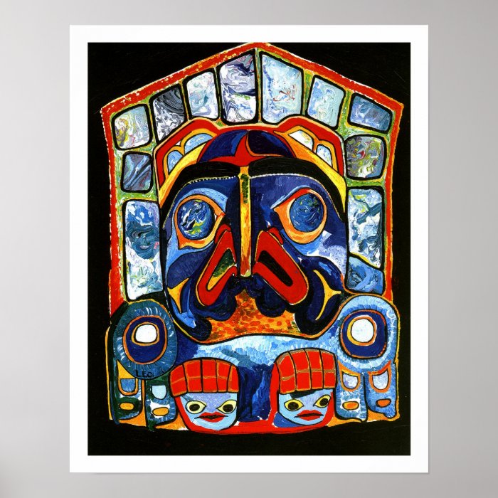 Native American Mask Print