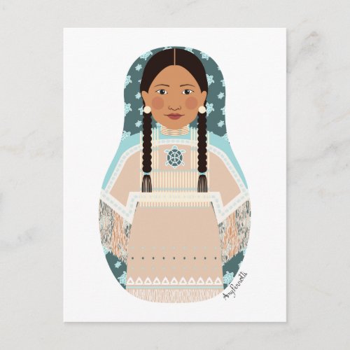 Native American Matryoshka Postcard