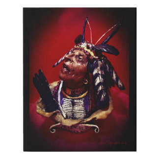 Native American "Medicine Man" Faux Canvas Print