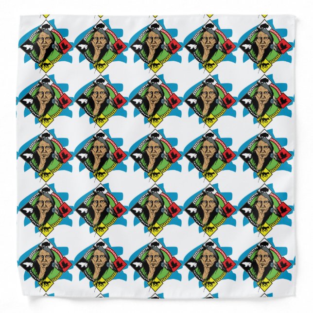 Native American Medicine Wheel Bandana (Front)