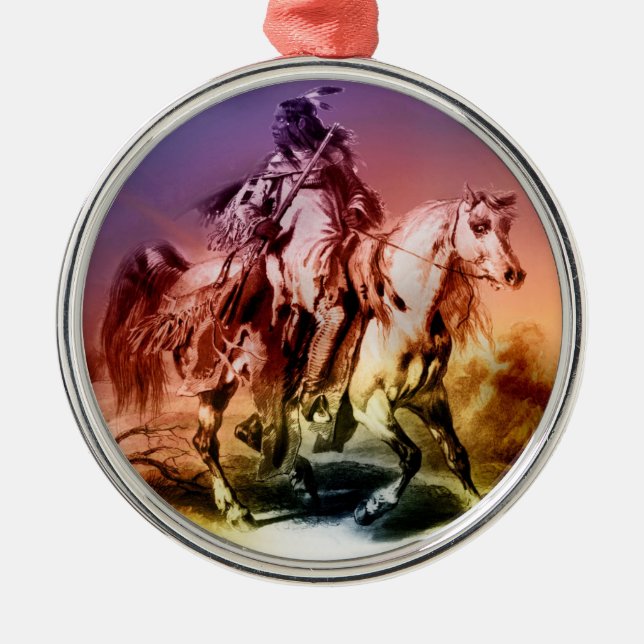 Native American Metal Ornament (Front)