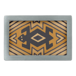 Native American Mimbres Bear Belt Buckle