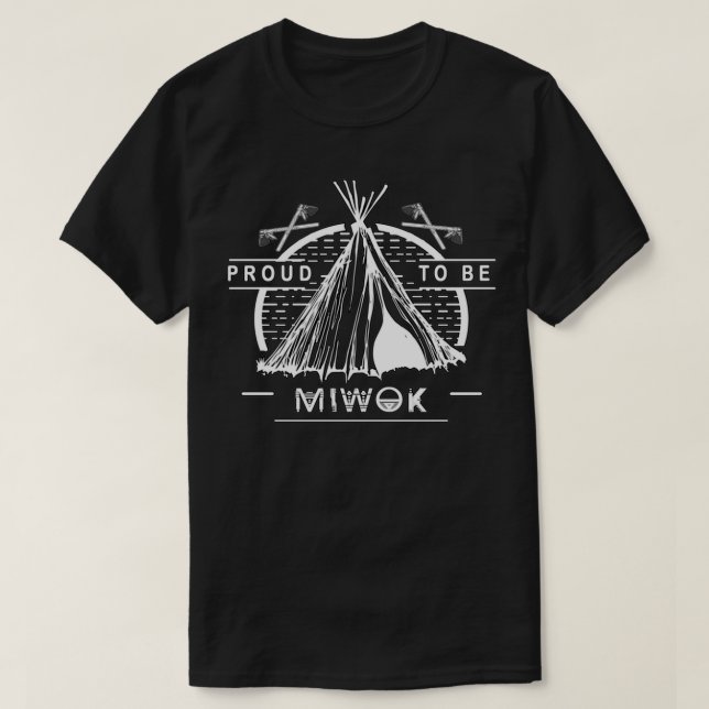 Native American Miwok Tribe  T-Shirt (Design Front)