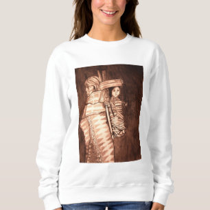 NATIVE AMERICAN MOTHER AND PAPOOSE    SWEATSHIRT