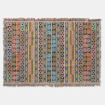 Native American Multi Colored throw blanket