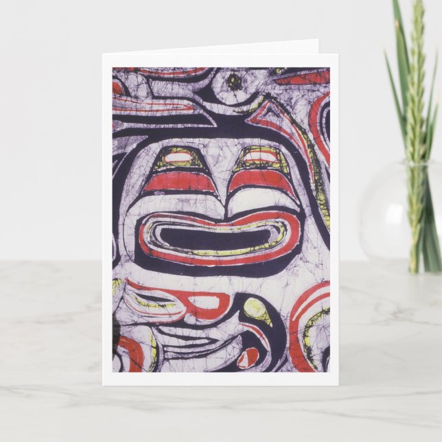 Native American Northwest Coast Inspired Design Card (Front)
