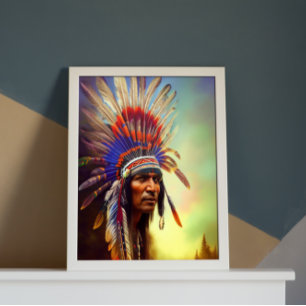 Native American Ojibwe  Poster