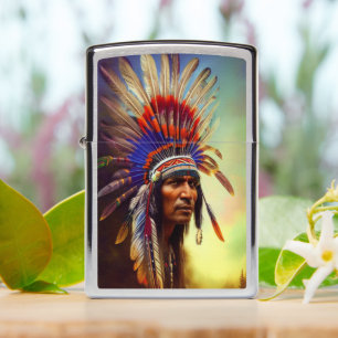 Native American Ojibwe Zippo Lighter