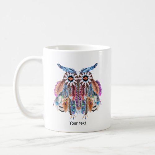 Native American Owl Dream catcher Coffee Mug