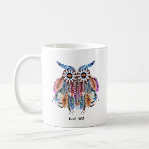 Native American Owl Dream catcher Coffee Mug