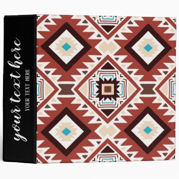 Native American Pattern 3 Ring Binder by graphicdesign at Zazzle