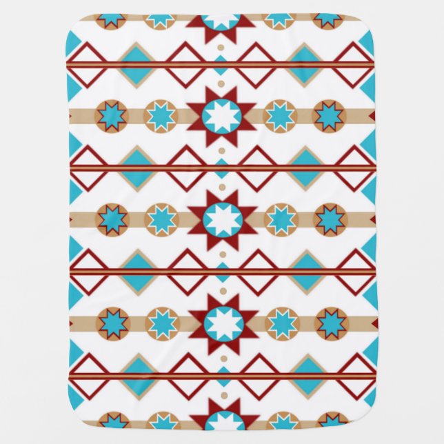 Native American Pattern Baby Blanket (Front)