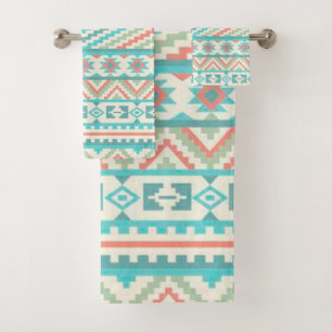 Native American Pattern Bath Towel Set