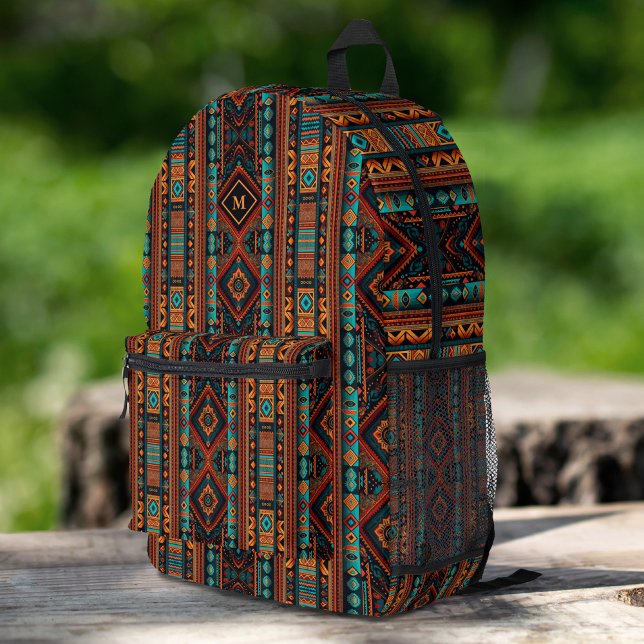 Native American Pattern Boho Culture Abstract Arts Printed Backpack (Creator Uploaded)