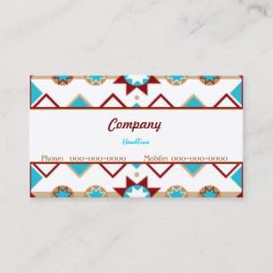 Native American Pattern Business Card