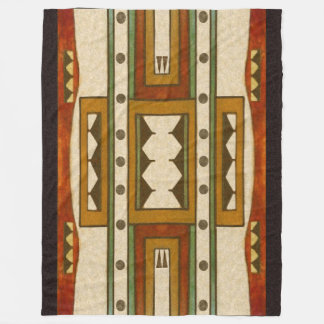 Native American Pattern: Cheyenne Design 1860's Fleece Blanket