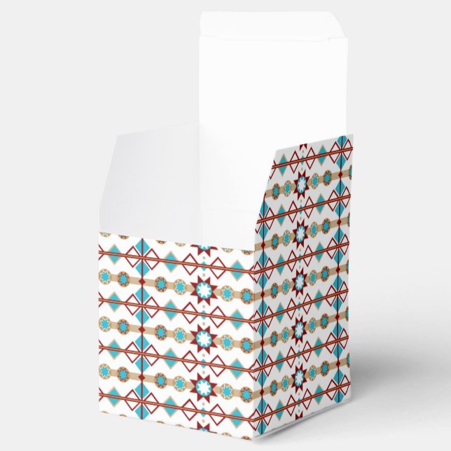 Native American Pattern Favor Box (Opened)