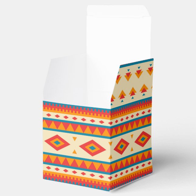 Native American Pattern Favor Boxes (Opened)