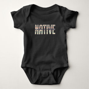 Native American Pattern Indian Apache Baby Bodysuit