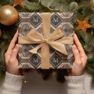 Native American Pattern Indian Culture Boho Style Wrapping Paper