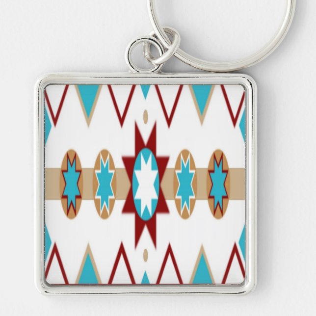 Native American Pattern Keychain (Front)