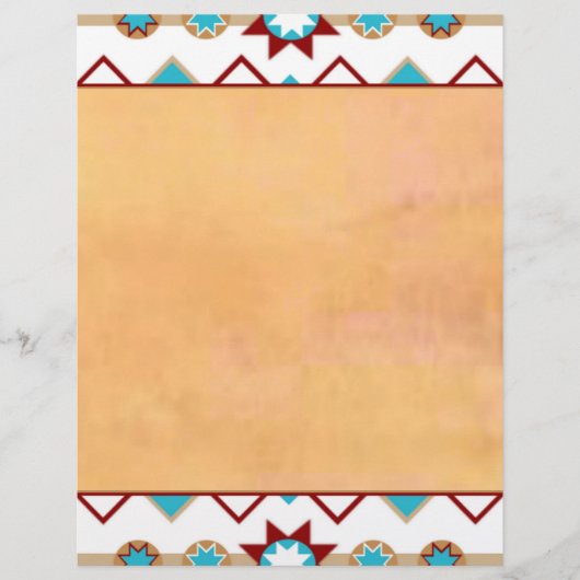 Native American Pattern Letterhead (Front)
