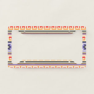 Native American Pattern License Plate Frame