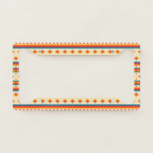 Native American Pattern License Plate Frame