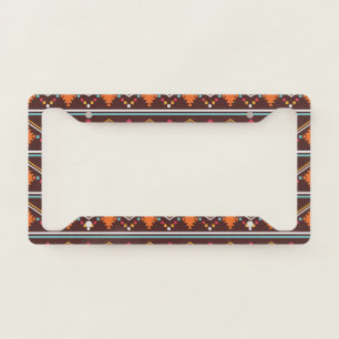 Native American Pattern License Plate Frame