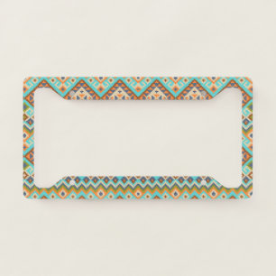 Native American Pattern License Plate Frame