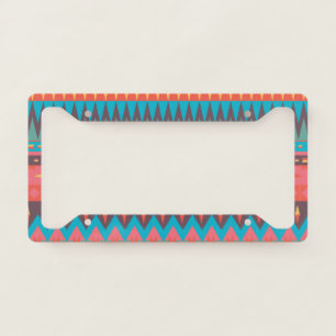 Native American Pattern License Plate Frame