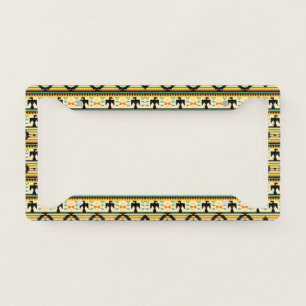 Native American Pattern License Plate Frame