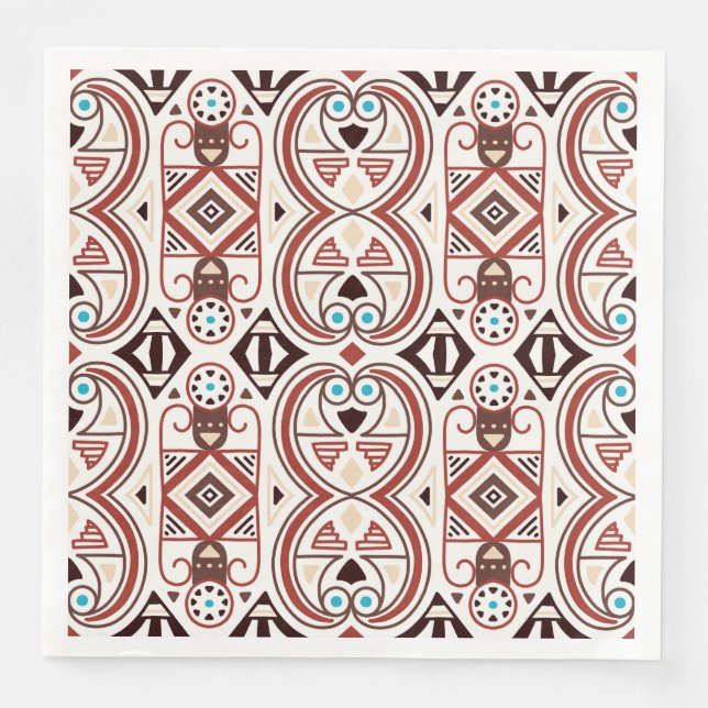 Native American Pattern Paper Dinner Napkins (Front)