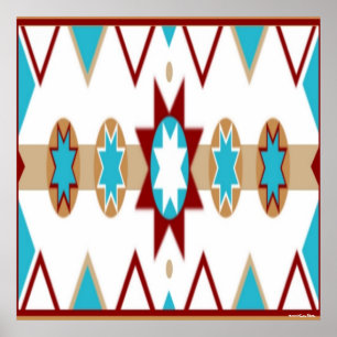 Native American Pattern Poster