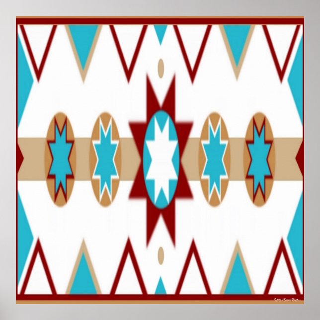 Native American Pattern Poster (Front)