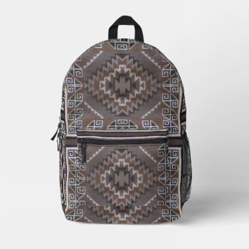 Native American Pattern Printed Backpack by aura2000 at Zazzle