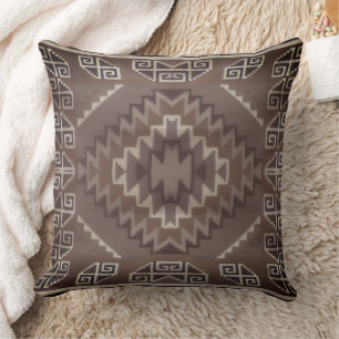 Native American Pattern Throw Pillow