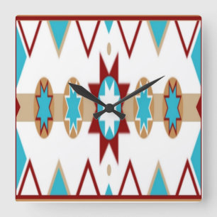 Native American Pattern Wall Clock