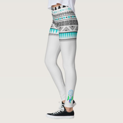 Native American Pattern with Dreamcatchers Leggings