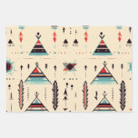 Native American patterned Wrapping Paper Sheets