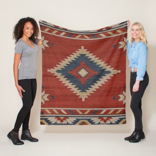 Native American Patterns 2 Fleece Blanket