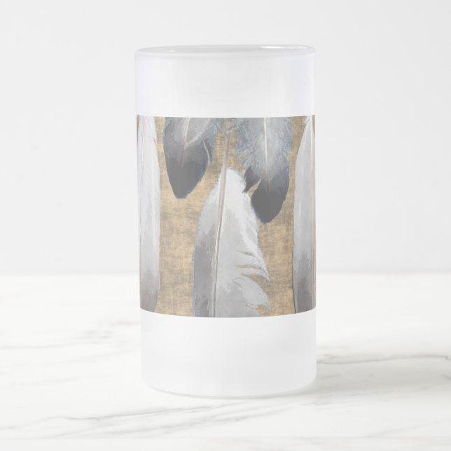 Native American Peace Feathers Designer Mug (Center)