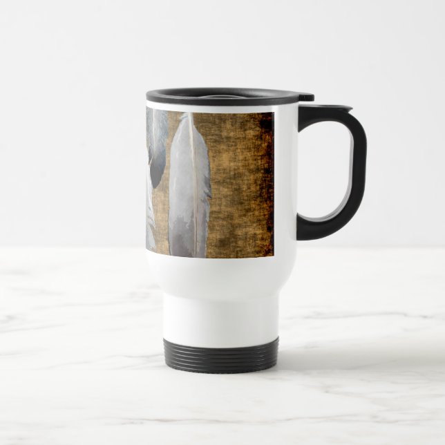Native American Peace Feathers Designer Mug (Right)