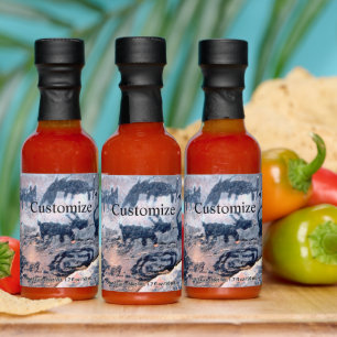 Native american petroglyph Thunder_Cove Hot Sauces