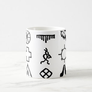 Native American Picture Symbols Coffee Mug