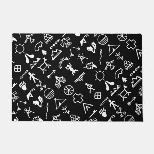 Native American Picture Symbols Doormat