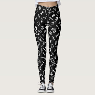 Native American Picture Symbols Leggings