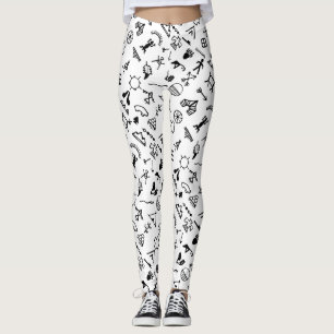 Native American Picture Symbols Leggings