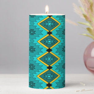 Native American Pillar Candle